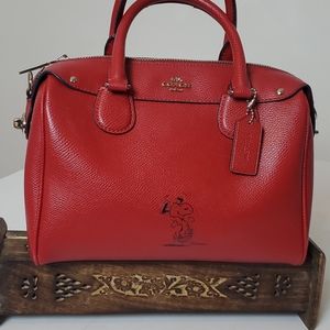 Coach Peanuts Snoopy Limited Edition Satchel Red